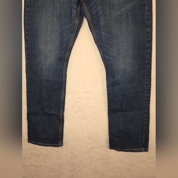 Wrangler Retro Slim Bootcut Jean Mens Dk Blue Denim Sz 36x34 Cowboy Ranch Rodeo - Picture 2 of 10